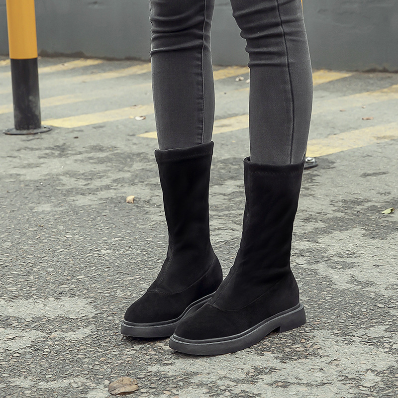 Bottes femme en Daim - Ref 3355003 Image 4