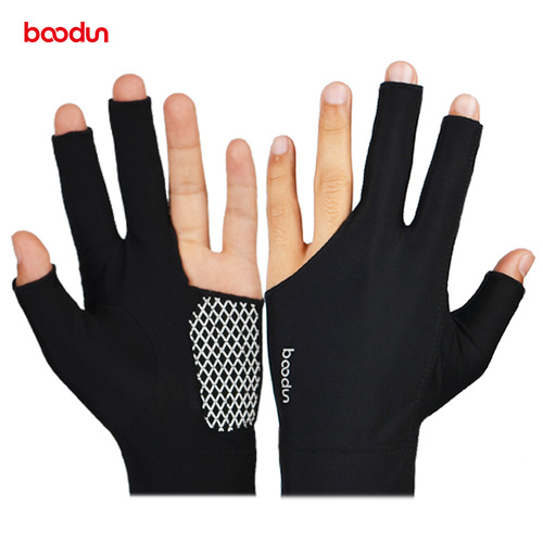 Burton's new 1076 billiard gloves silicone non-slip billiard gloves fingerless breathable three-finger gloves stretch lycra
