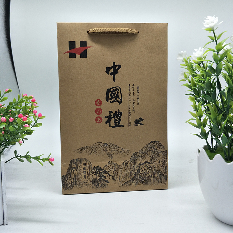 纸袋定制牛皮纸印刷尺寸定制手提袋礼品袋子可定制