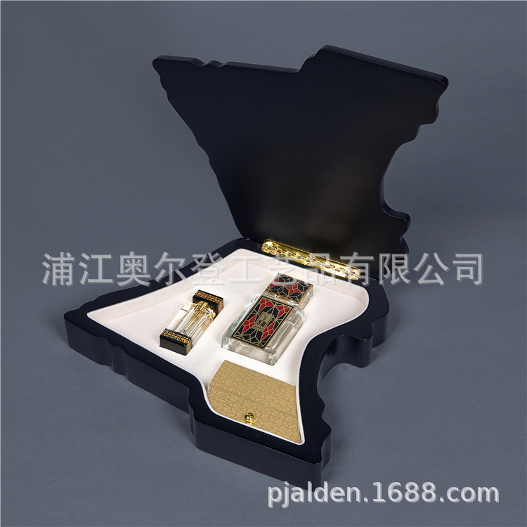 Factory direct sales of color wooden boxes, creative customization, Middle East essential oil wooden box sets, packaging boxes, empty wooden boxes for bird's nest and sea cucumber detail image 2