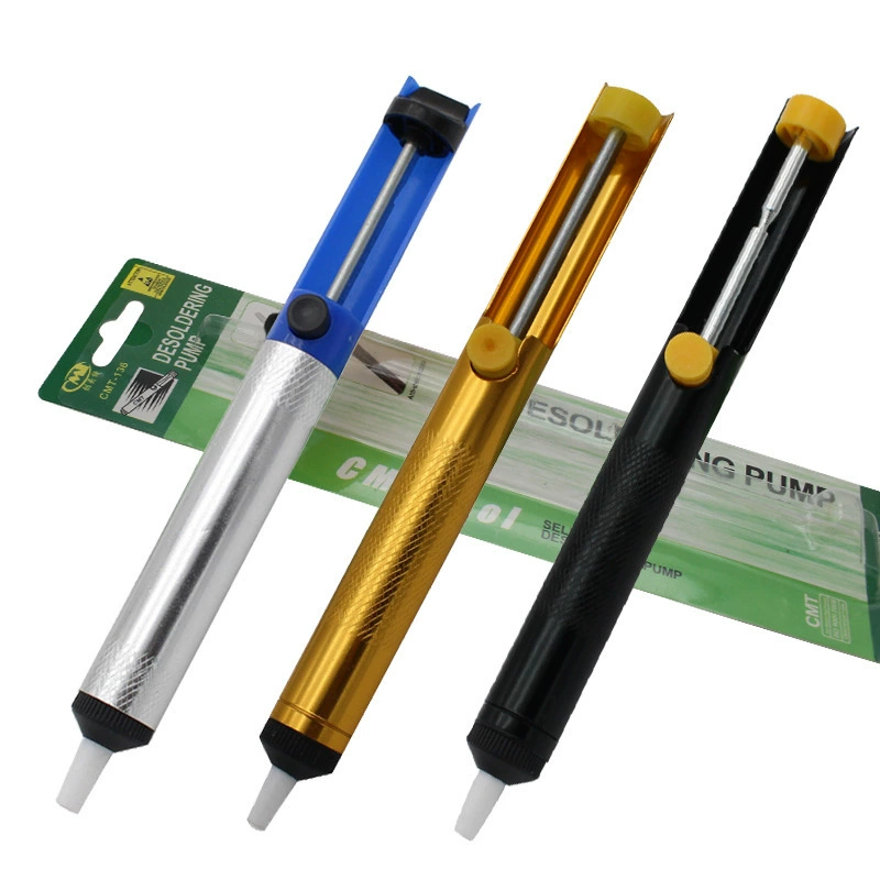 Прямая поставка с завода 136 Тип полуалюминиевый цельноалюминиевый золотой черный оловянный амортизатор ручной пайки для удаления олова оловянный абсорбер пистолет для удаления олова