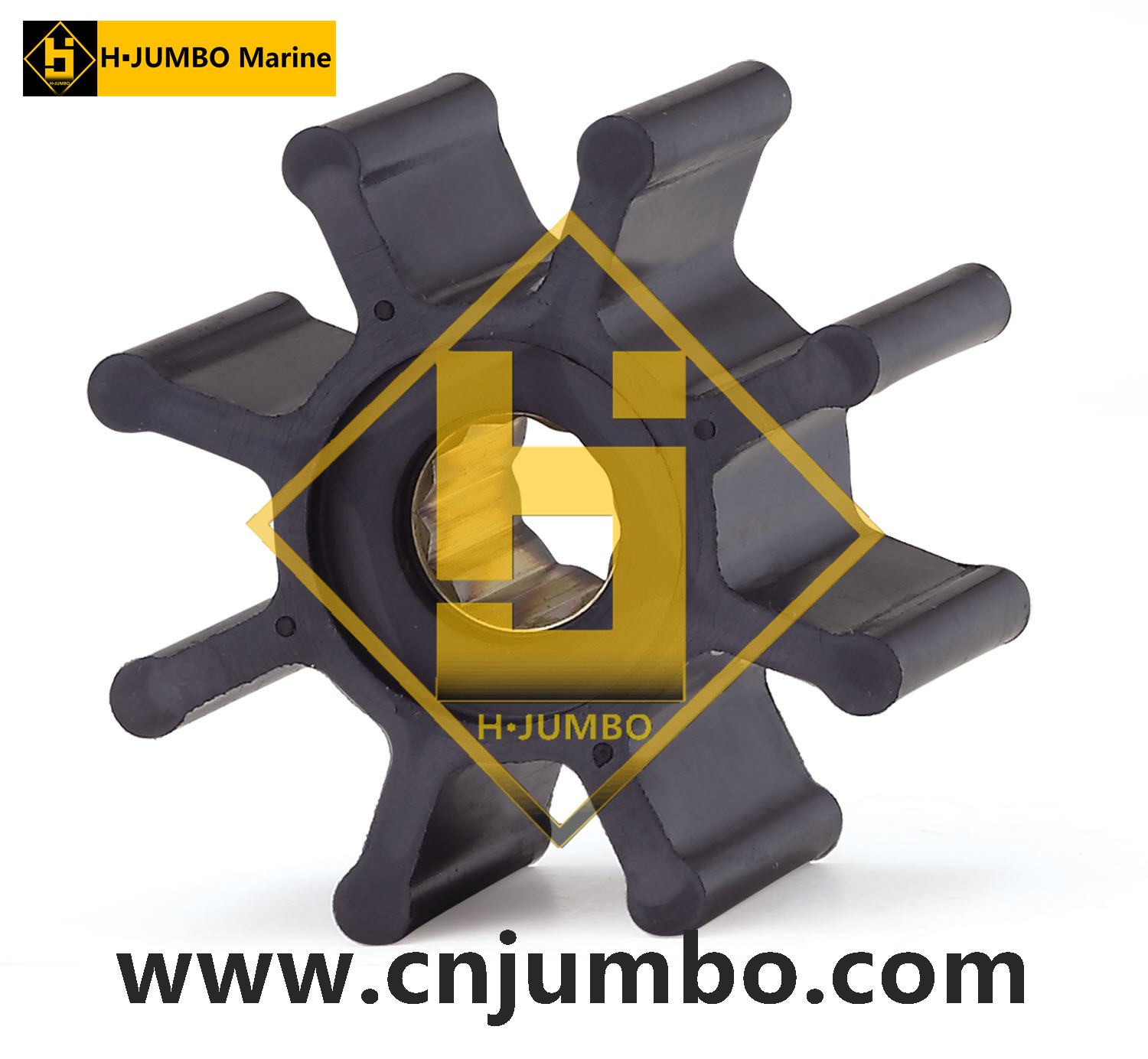 HJB-K-113 HJUMBO舷内机船内机水泵橡胶叶轮/JABSCO 11979-0001