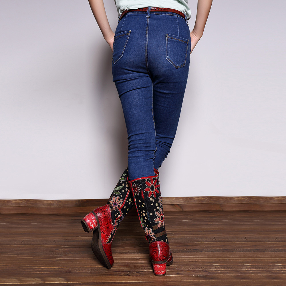 Bottes femme en En cuir - Ref 3355154 Image 7