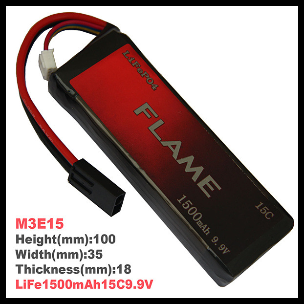 火焰FLAME M3E15 1500毫安15C 9.9V磷酸铁锂电池