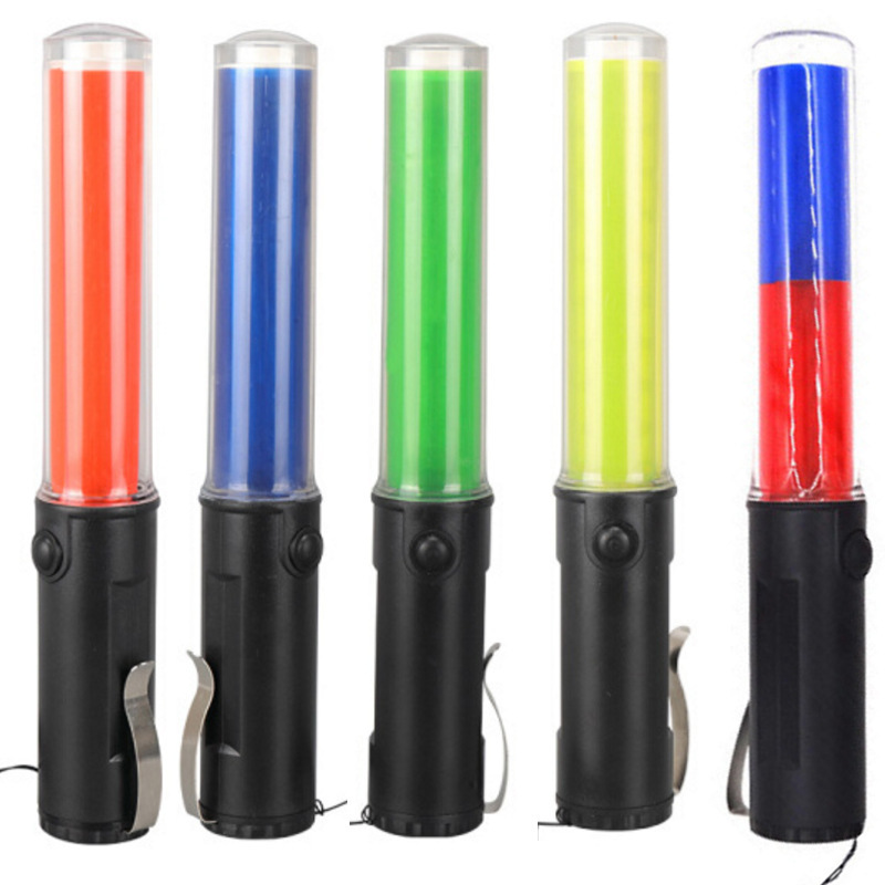 26cm traffic baton concert fluorescent stick magnet hook Lighting LED warning light evacuation