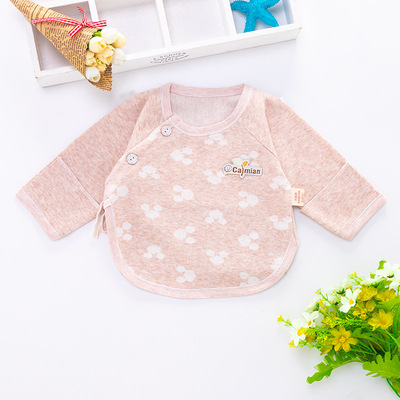 现货四季百搭中性半背衣卡通字母新生儿衣服，婴儿衣服|ms