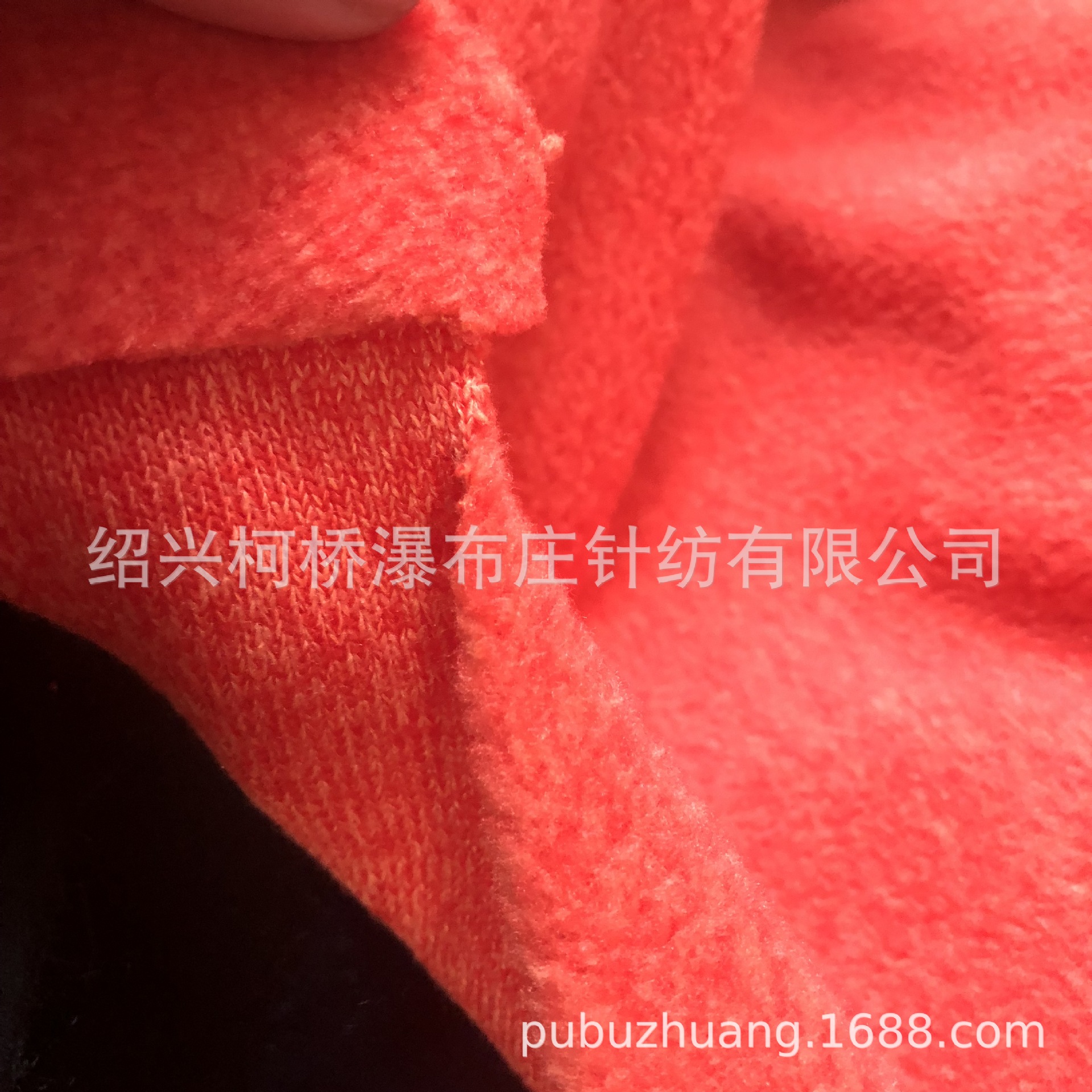 厂家直销针织全涤粗针阳离子摇粒绒面料