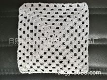 供应手工钩花毛线花，手钩针毛线花朵，手钩毛线花边面料