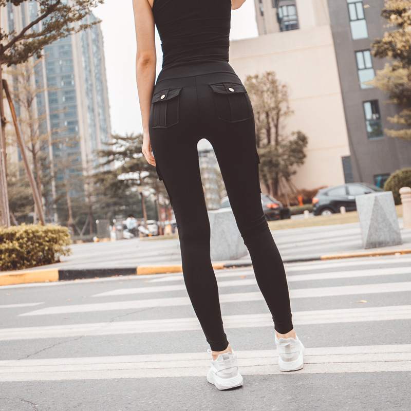 autumn and winter elastic slim high waist breathable sports pants  NSSU13238