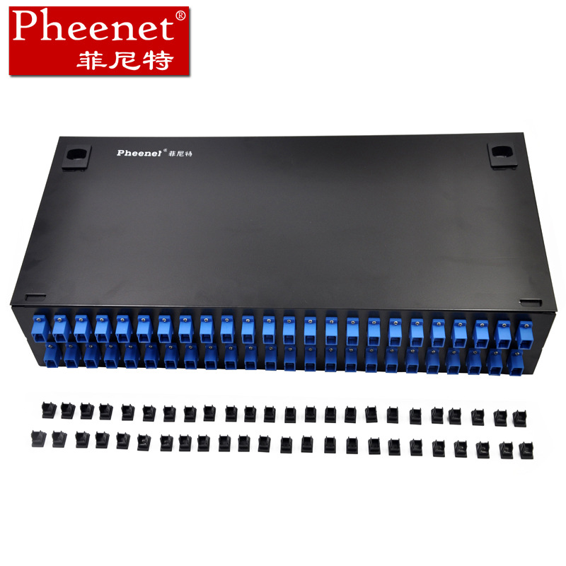 Pheenet菲尼特 48口光纤终端盒  机架式  SC多模满配