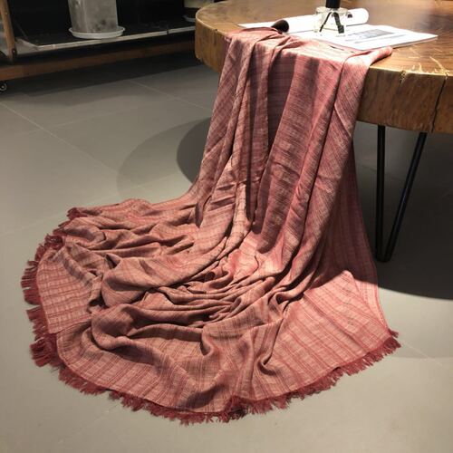 Spring and Autumn New Literary Cotton and Linen Scarf for Women Solid Color Cross-border International Trade Scarf for Men and Women Head Scarf