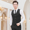 man Occupation suit Vest high quality stripe Gentleman Vest Guangzhou Manufactor goods in stock Direct selling
