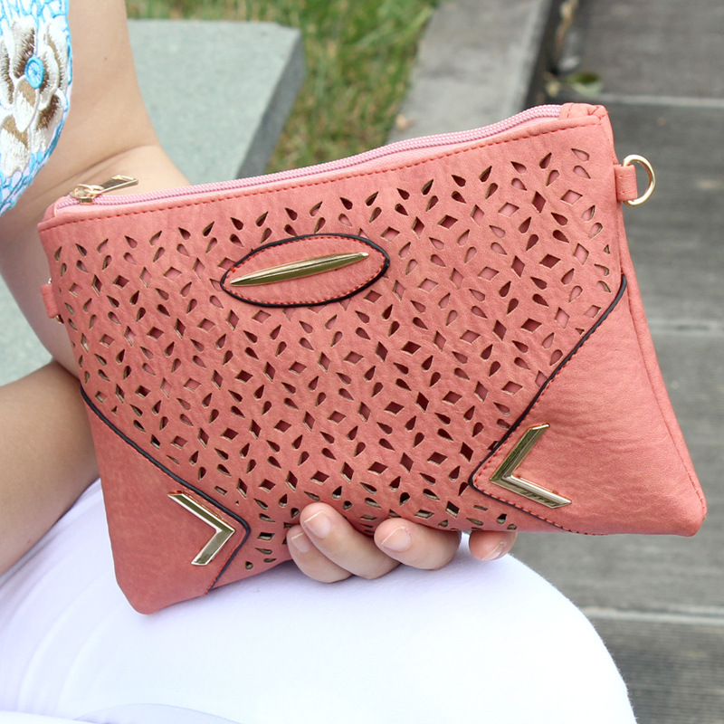 外贸跨境专供女士包包2018新款韩版时尚女包单肩包镂空斜挎手拿包|ms