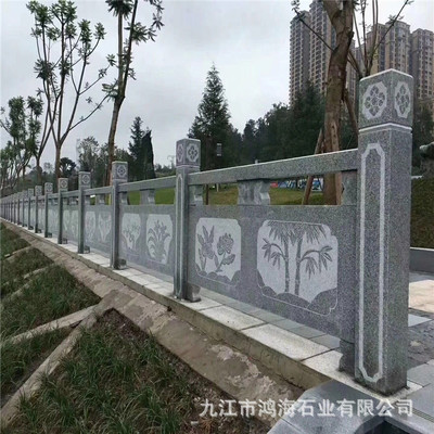 Manufactor major machining The stone railing Granite carving Railing sesame stone carving Watercourse guardrail