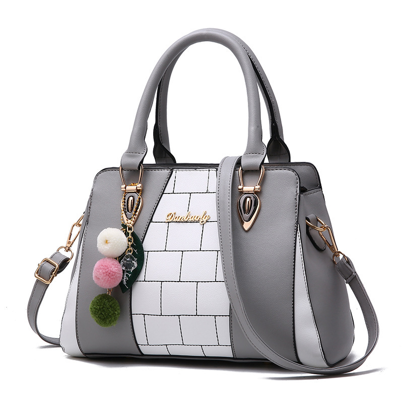 Women's Bags 2019 New Lattice Trendy Fashion Shoulder Shoulder Female Handbags Factory Direct Sales