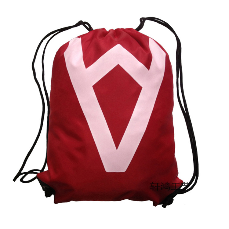 专业定制 雨伞布束口双肩背包 涤纶抽绳束口袋 牛津布拉绳收纳袋