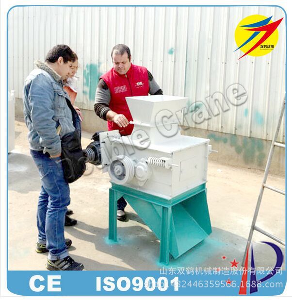 80型5kw玉米破瓣机齿辊挤压式中碎机乳猪颗粒饲料破碎机大小可调