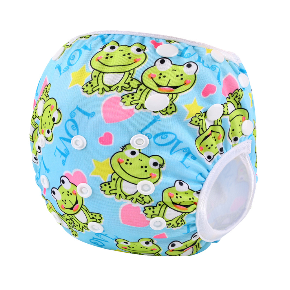 婴儿游泳裤 网眼调节薄款训练裤 卡通涤纶PUL 一件代发OEM工厂|ru