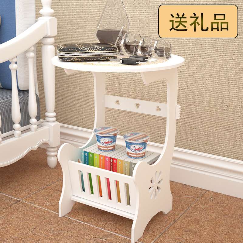 Mesa de café simple casa balcón sala de estar Mini Mesa Redonda apartamento pequeño ocio simple mesa cuadrada dormitorio mesita de noche