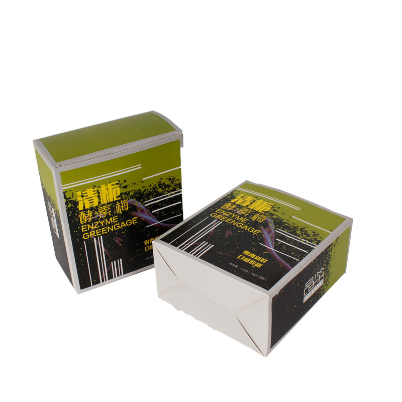食品包装 清栀酵素梅包装盒 卡盒包装