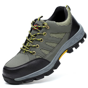 Cross -Bordder Labor Shoes Breate Spring и осенняя рабочая обувь Anti -Assault Safety Safe Safe Steel Steel Baitin Iosulation 6 кВ