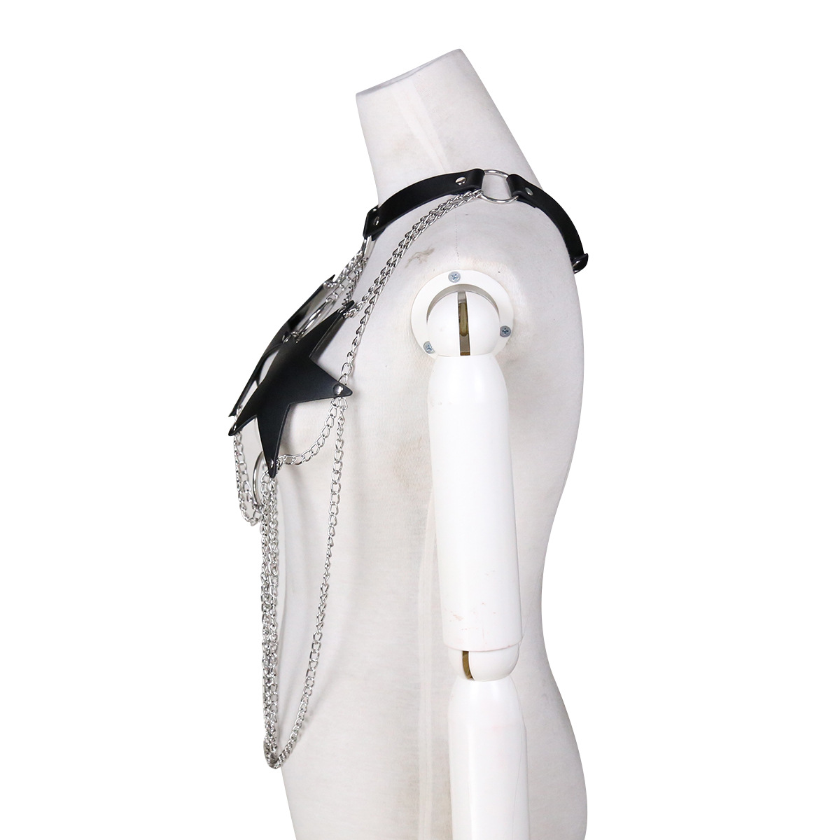 Tienda de fábrica de cuero sexy de cuero vinculante ropa interior de cadena de hierro ropa interior de cinco puntas estrella tubo superior ropa interior sexy juguetes alternativos image 3