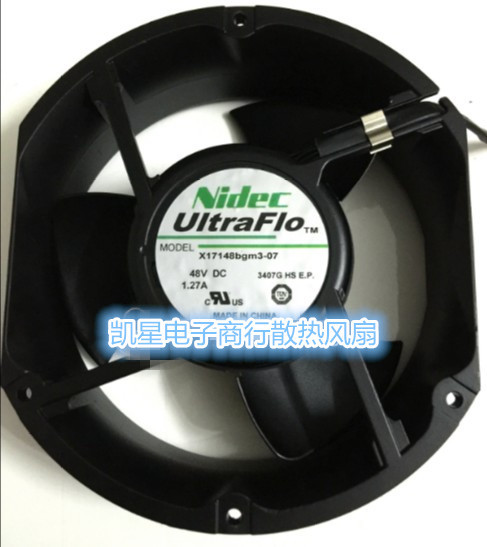 NIDEC 风机 X17L48BGM3-07 48V 1.27A海立普变频器风扇172*150*51