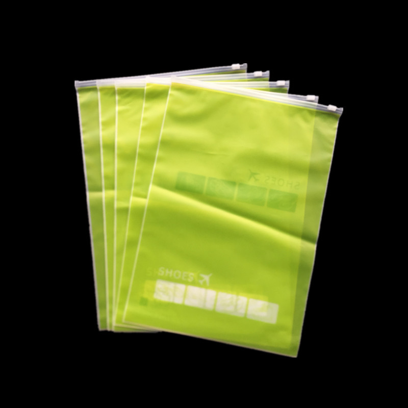 厂家直销CPE磨砂拉链服装袋 PEVA拉头收纳袋 密实袋PLA生物降解袋