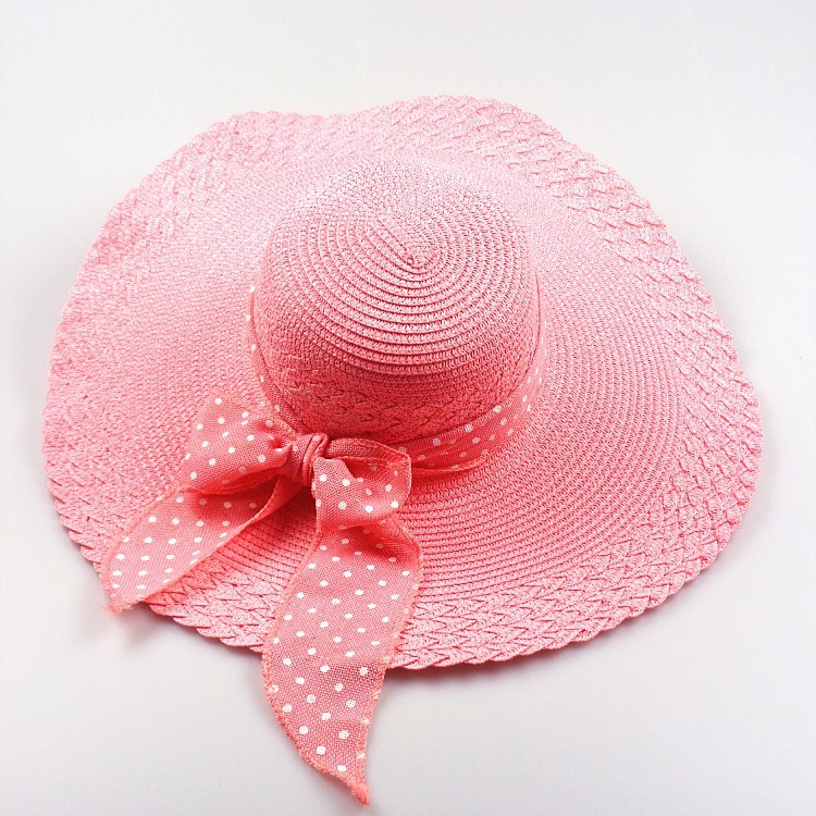 Nuevo verano de las mujeres girasol sombrero de paja grande turismo escénico punto playa sombrero al por mayor