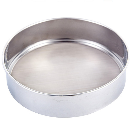 Round leaky mesh powdered sugar sieve Baking tools Western pastry 60 mesh stainless steel 304 flour sieve