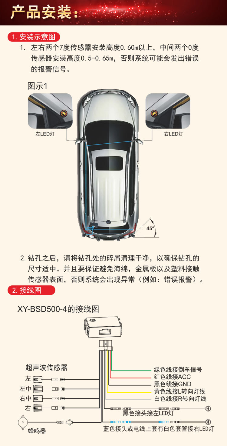Car Bsm Blind Spot Lane Change Assist Lca Ultrasonic Radar Reversing Radar Buzzer Blind Spot Monitoring