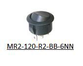 单排圆形小翘板  MR2-R系列 20A 125VAC dia. 20mm 16(8)A~250Vac