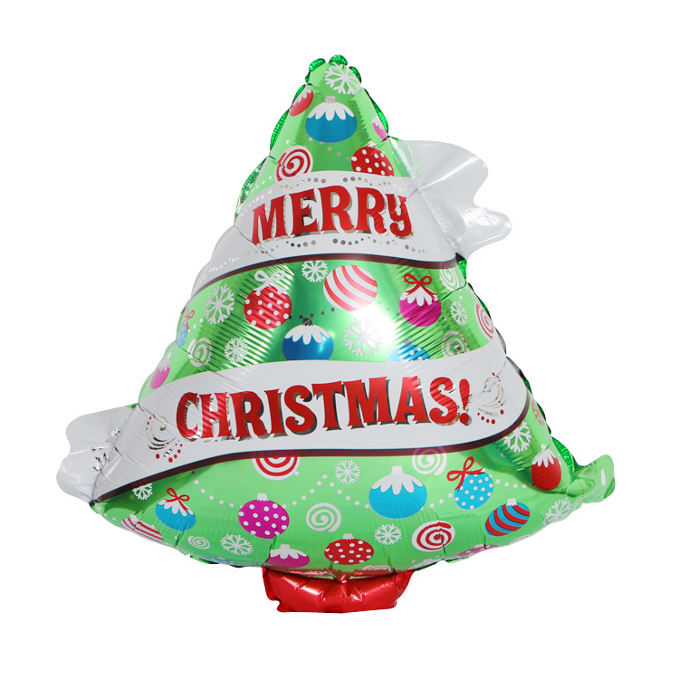 25g Weight Balloons Event & Party Supplies Party Occasion Aluminum Film Material Christmas Festival Christmas Tree Pattern Print Craft Christmas Christmas Tree Aluminum Film Party Balloons
