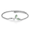 Green fresh bracelet natural stone, jewelry, cat's eye, Korean style