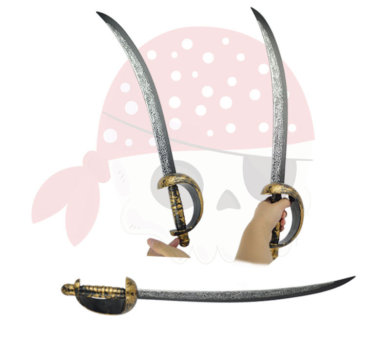 万圣节武器装备道具塑料玩具海盗刀战神武士刀日本刀海盗弯刀批发-阿里巴巴