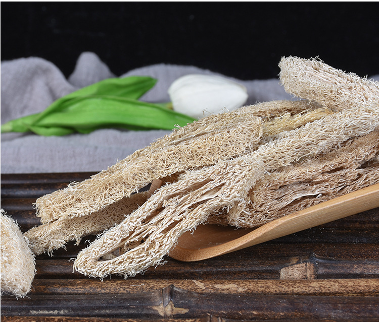Loofah Sponge (Luffa cylindrica) — Sulfur-Free Peeled Si Gua Luo, Food-Herb Grade 500g quality and texture