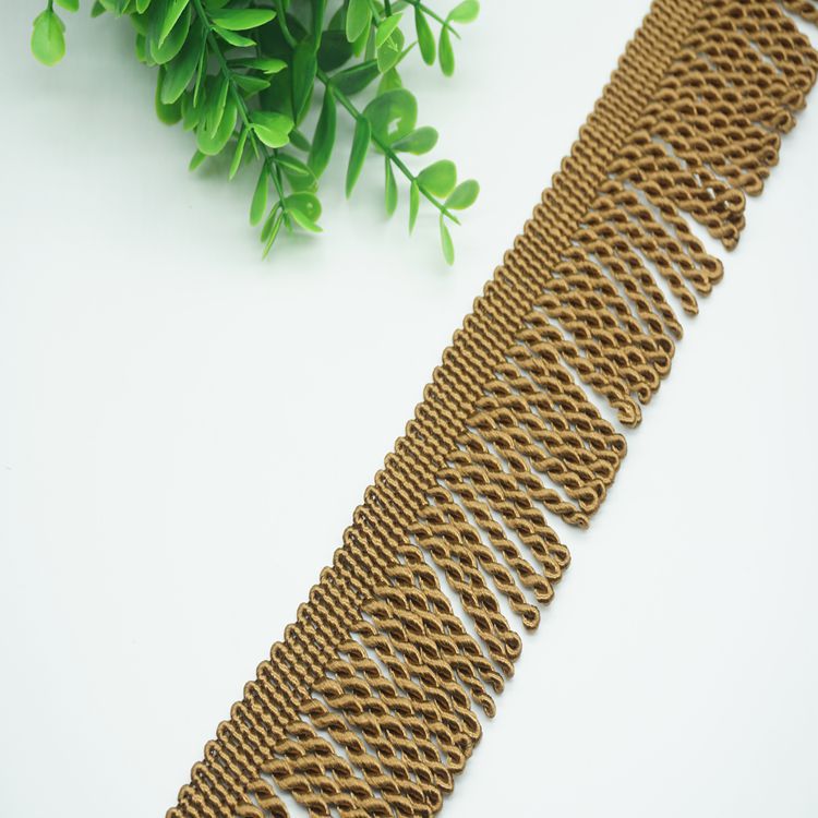 窗帘花边配件流苏边穗5.5公分窗帘大绳排 沙发粗排 麻花扭排/排须