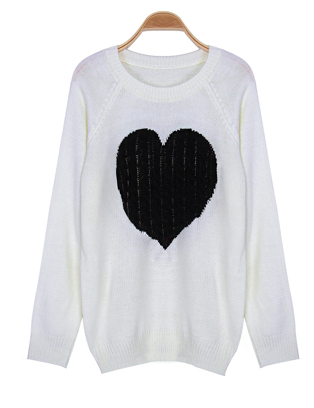 441g Weight Long Sleeve Sleeve Length Pullovers Placket Type Regular Sleeve Sleeve Type Polyacrylonitrile Fiber, knit Fabric Type Regular Top Length Sweater Tops Type Daily, Street Occasion Round Neck Neckline Slim Fit Type Heart Shape Pattern Spring, Autumn Season Women's Gender Elegant Style Wholesale Women's Elegant Heart Shape Long Sleeve Sweaters & Cardigans 8