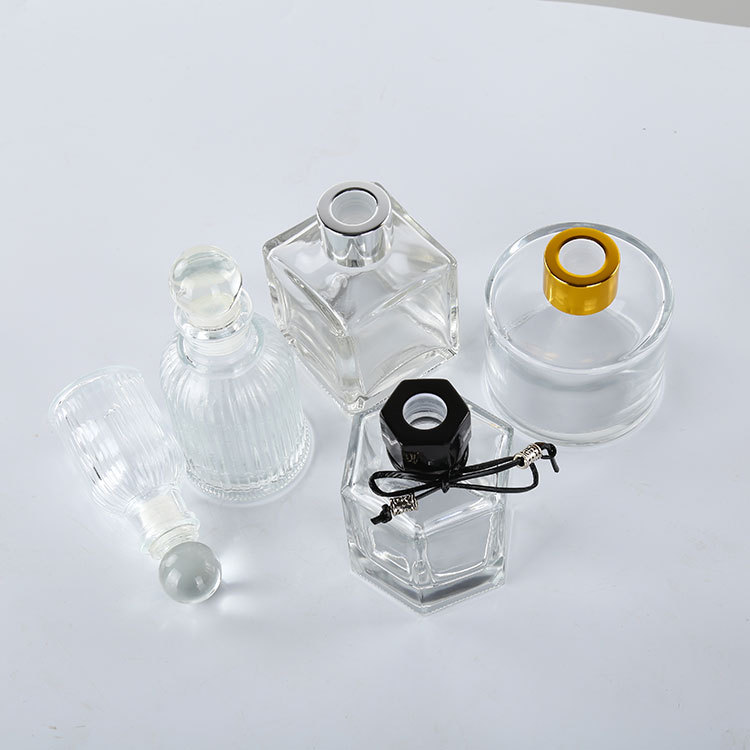 精白料多规格园香薰玻璃瓶 藤条透明香薰瓶家居实用精致玻璃杯