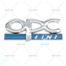 OPC LINE適用於歐寶新君威君越英朗鍍鉻3D立體車身貼標 個性車標