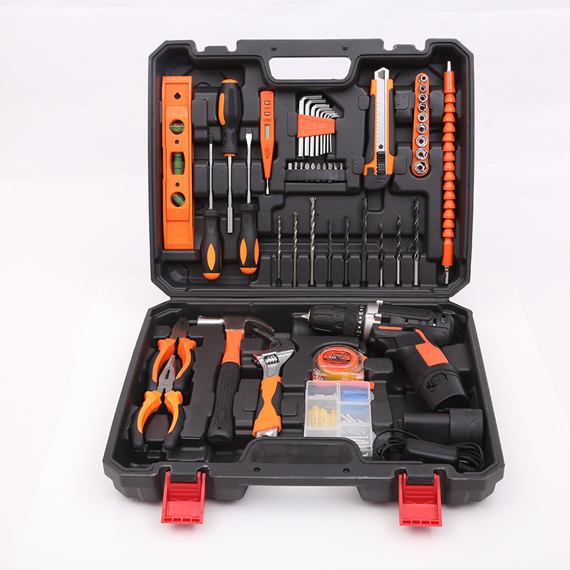 厂家直供车载五金工具箱家用多功能套装工具手动组合工具礼品