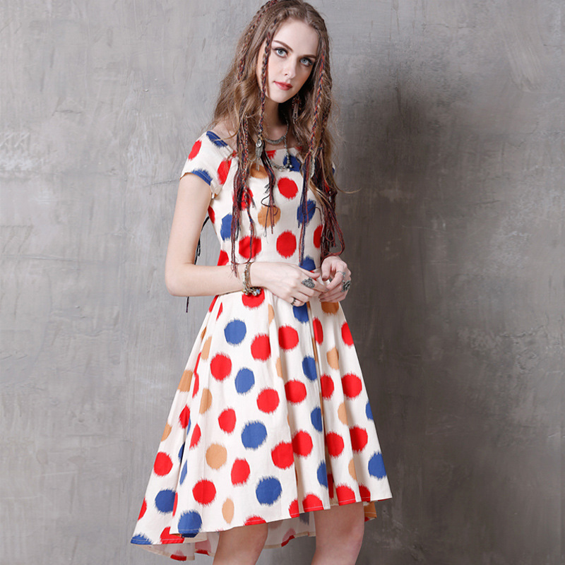 Robe femme LIAOSHI KEER QIAOWA       en Mélange de coton - Ref 3328564 Image 1
