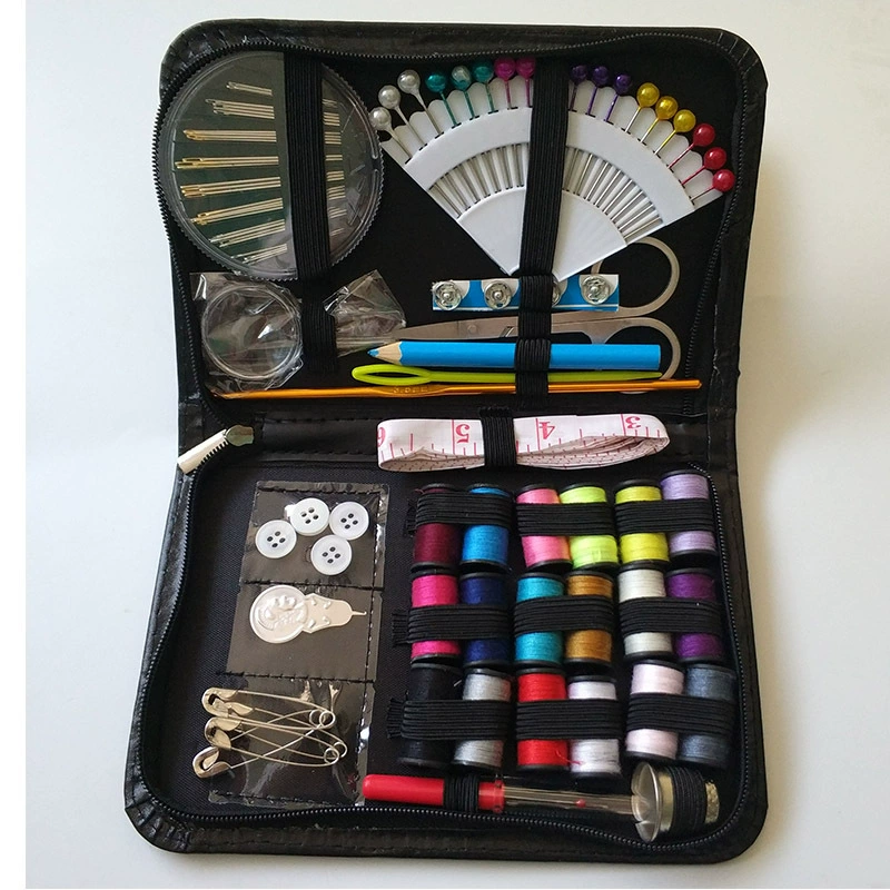 Профессиональные оптовые швейные принадлежности Многофункциональный швейный костюм из 87 предметов, бытовая швейная коробка, инструменты для костюмов