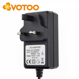 供应六级能效12V3A英规电源插墙式恒压直流12V3A电源适配器