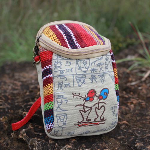 Canvas Mobile Phone Coin Purse Image 3
