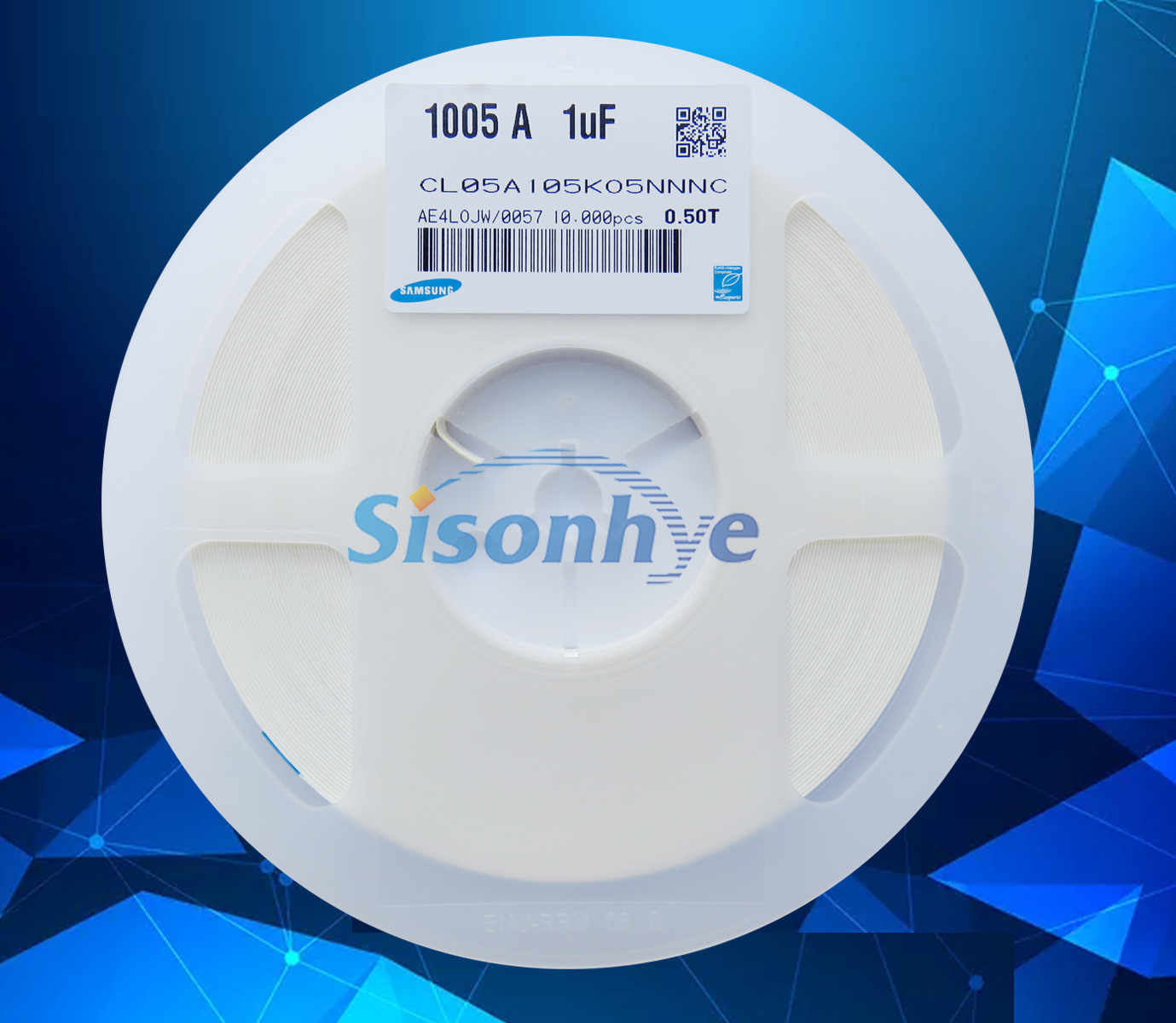 Samsung Chip capacitors 0402 1UF 10% 16V 25V Ceramic capacitors CL05A105KA5NQNC Original