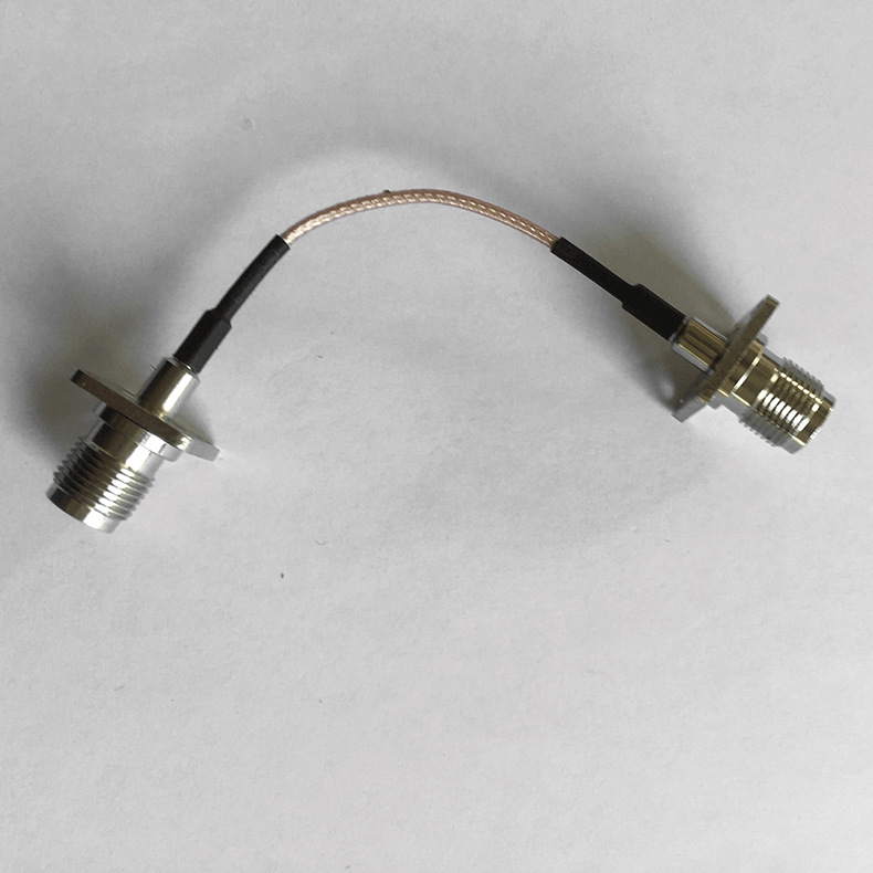 定制连接器转接电缆N型射频同轴连接器电线rg178裸铜线