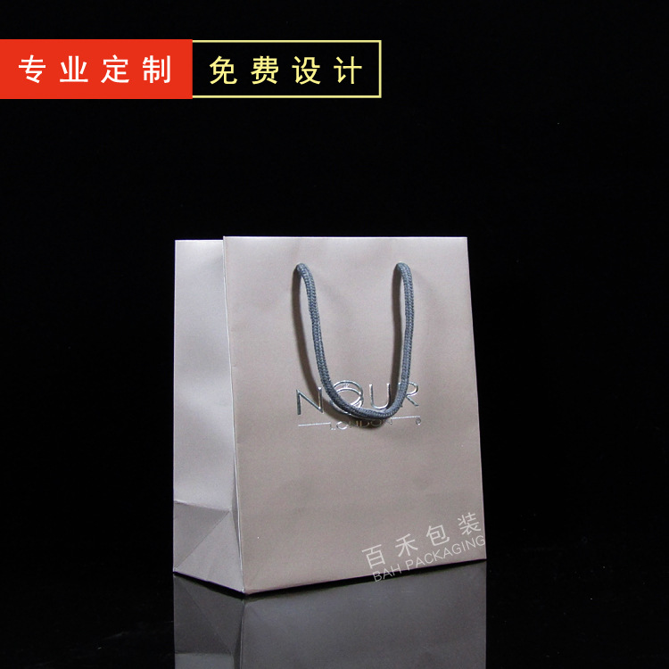 金器珠宝首饰特种纸烫金礼品袋外贸压纹购物手提礼品包装纸袋定做