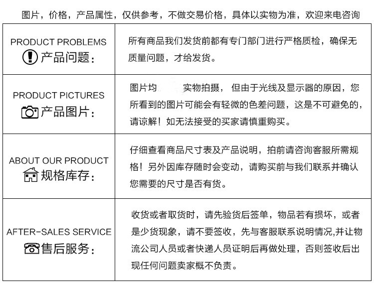 问题，图片，库存，服务