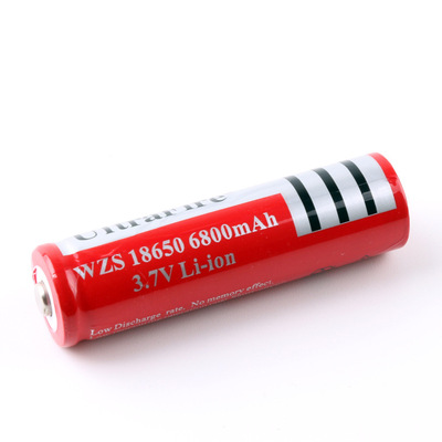 锂电池18650充电电池强光手电筒配件电池3.7V足容1200/2000毫安